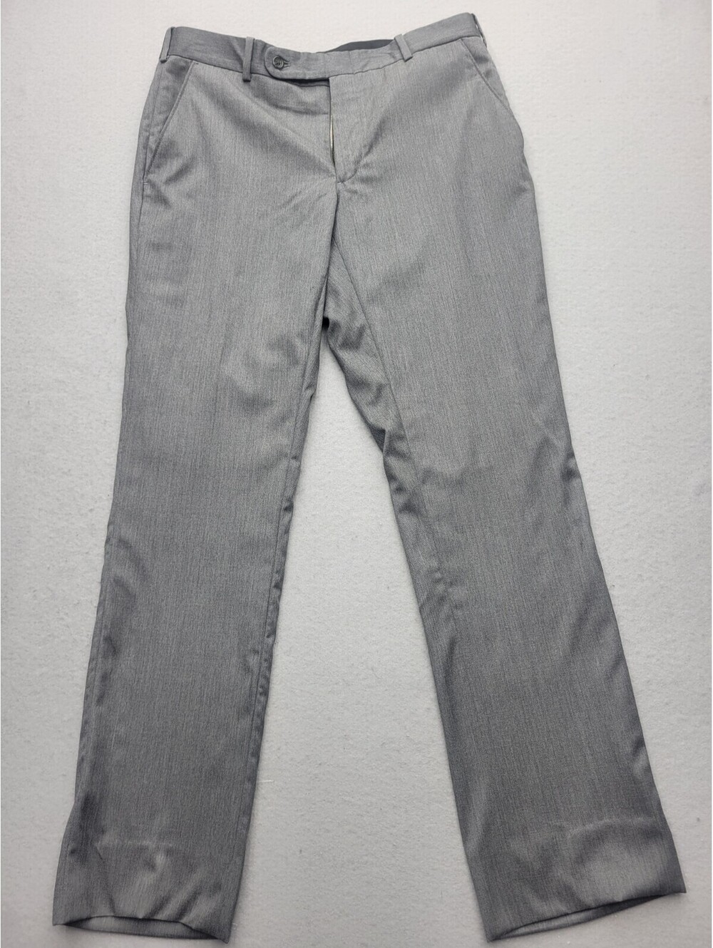 Executive Collection Men's Pants 34x32 Gray Dress Skinny USA